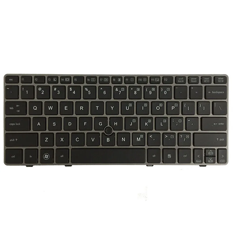 Новая Клавиатура ноутбука США для HP Elitebook 2560 2560P 2570 2570P английская клавиатура с