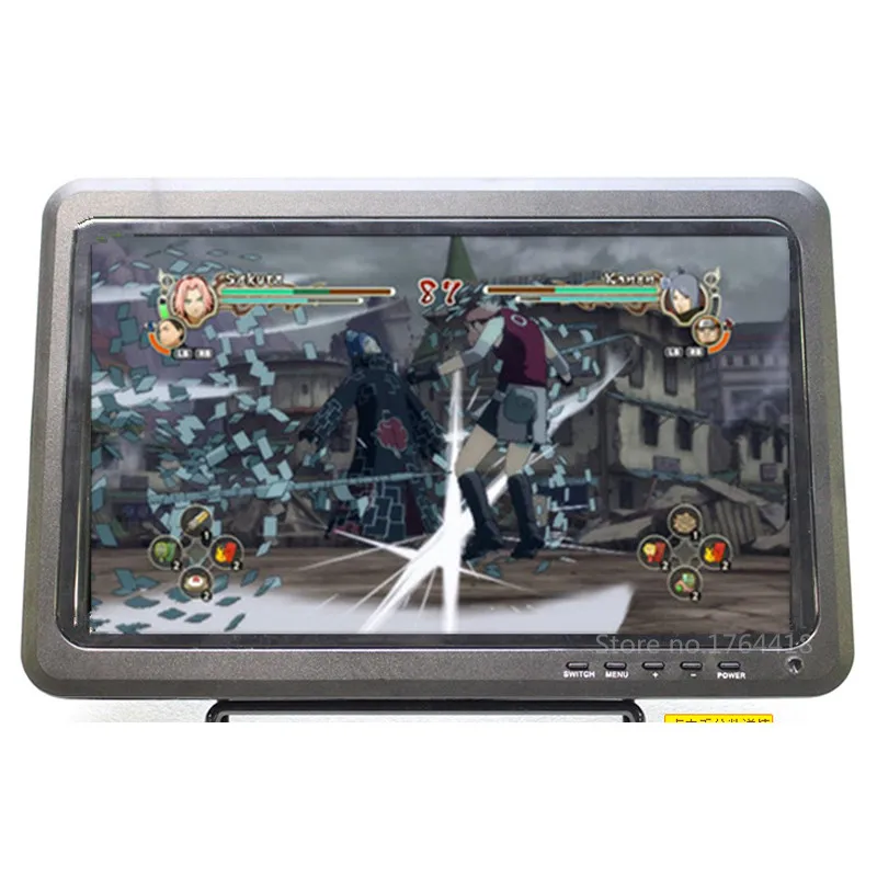 Портативный IPS-монитор 10 1 дюйма 1024*600 с поддержкой 1080p HDMI + VGA AV USB TV для Raspberry pi XBOX 360 PS