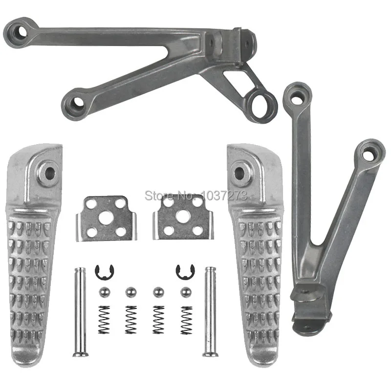 Задние подножки для Kawasaki ZX10R ZX 10R 2004 2005 серебристые|bracket plate|bracket holderpeg toys |