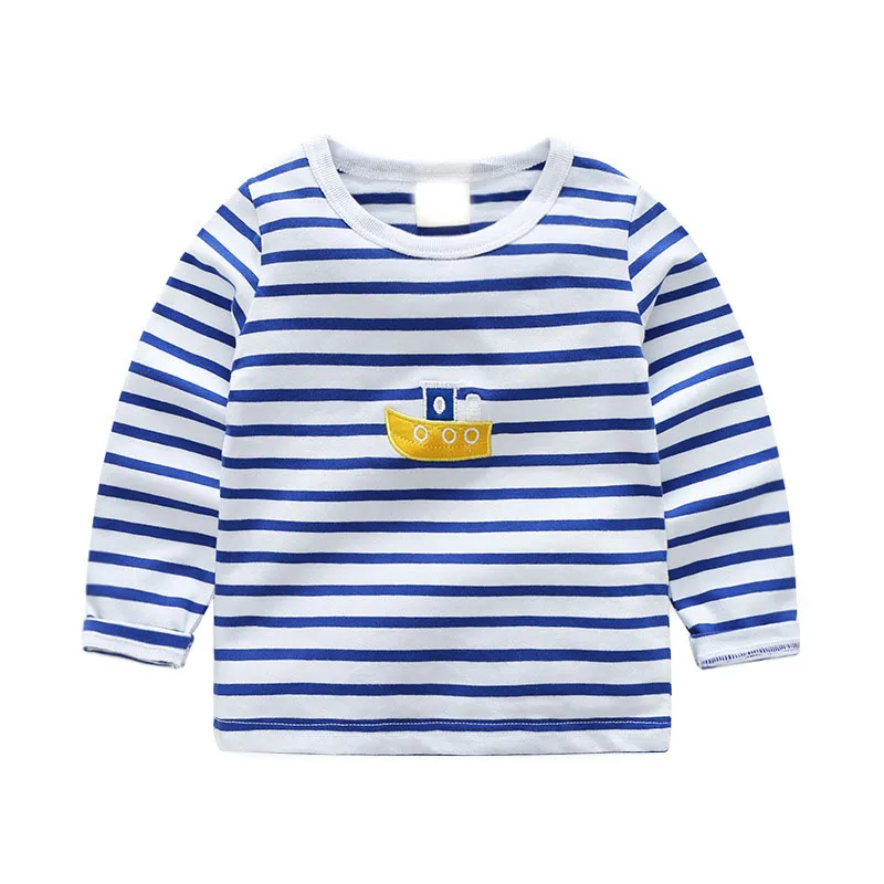 VIMIKID Одежда для мальчиков футболка Осень с длинными рукавами хлопок Темно синие и