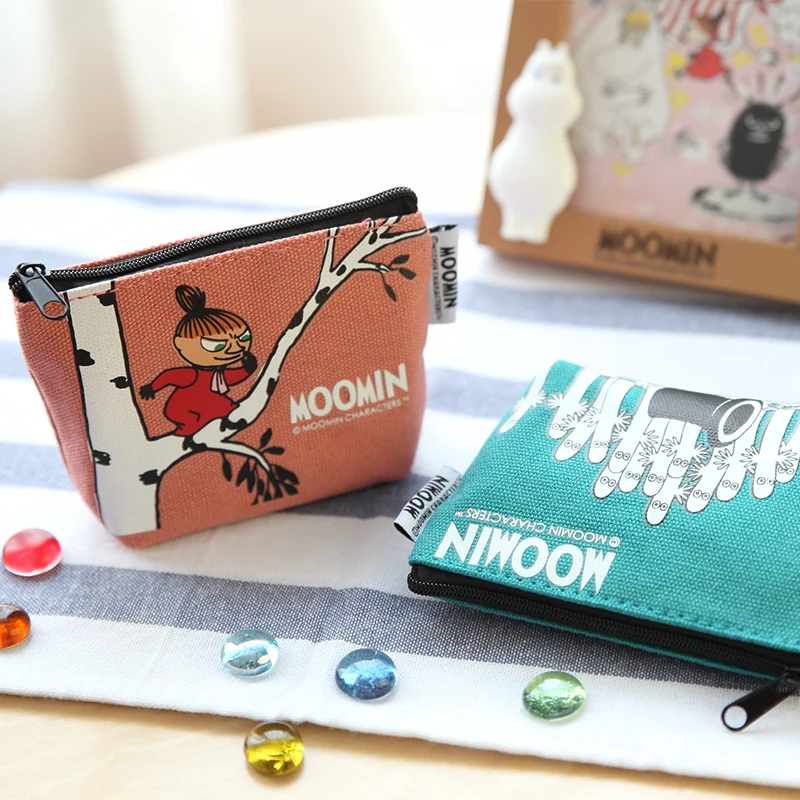 Moomin, сумка для хранения монет, ПП, хлопок, органайзер для багажа, дорожная сумка, органайзер для кабеля, сумка, USB флеш-накопители, чехол для цифрового хранения