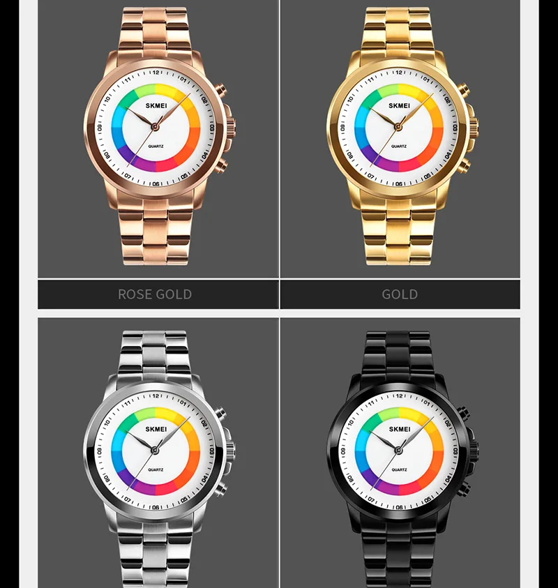 

SKMEI Brand Quartz Watch Men Military 50m Water Resistant Stainless Steel Sports Watches Man Clock reloj hombre 2019