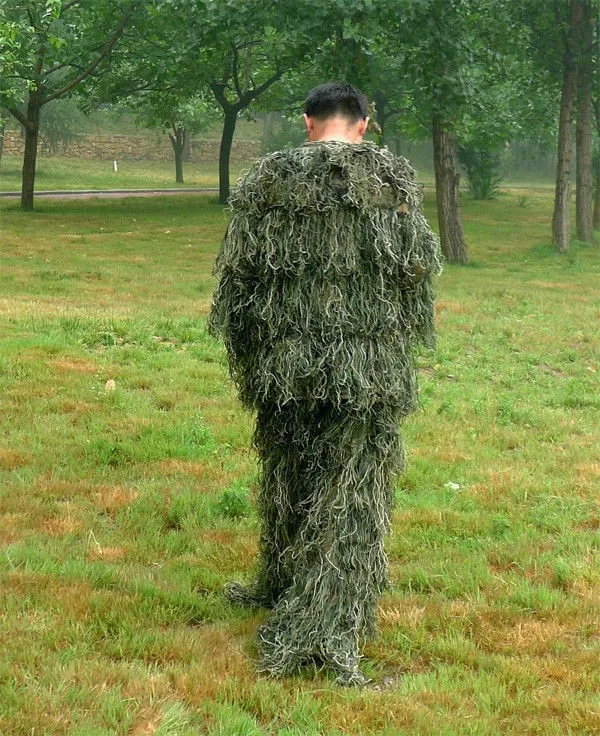 3D охотничьи военные костюмы Ghillie камуфляжная снайперская одежда для рыбалки