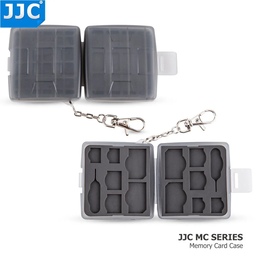 JJC SD CF TF SIM Nano Card Water-Resistant Camera Memory Storage Case Compact Tough Box | Электроника