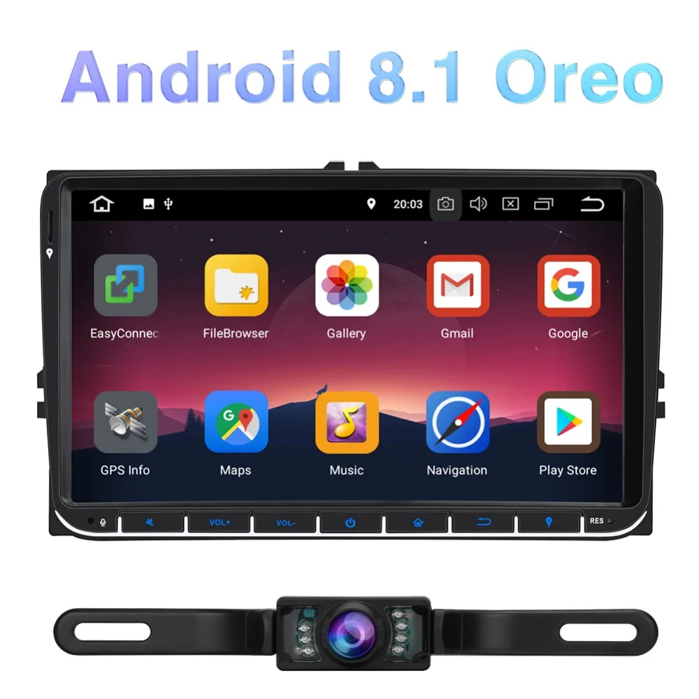Тыква автомобильный мультимедийный плеер 2 din 9 &quotавтомобильное радио GPS Android 8 1