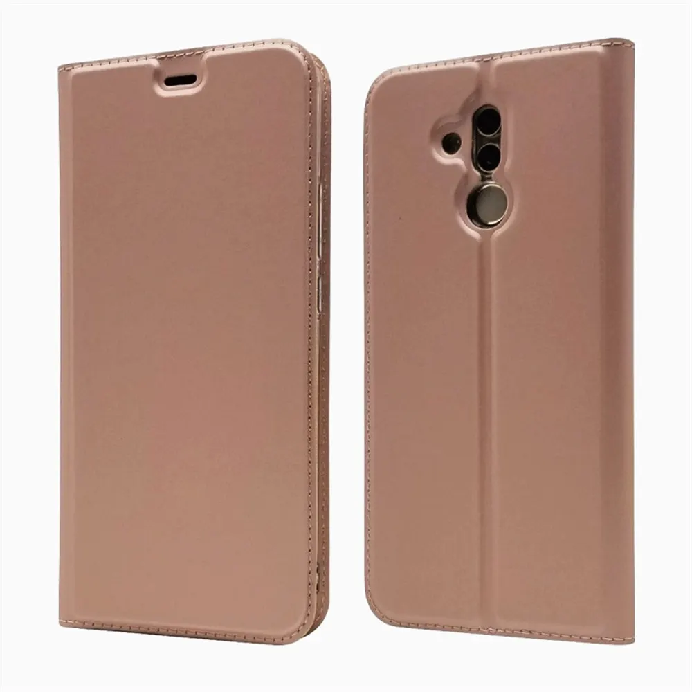 Роскошный кожаный флип-чехол-книжка в виде ракушки для Huawei Mate 9 10 20 Lite рro Y5 Y6 Y7 Y9 Nova 3 3i 4 Ретро чехол для телефона кошелек