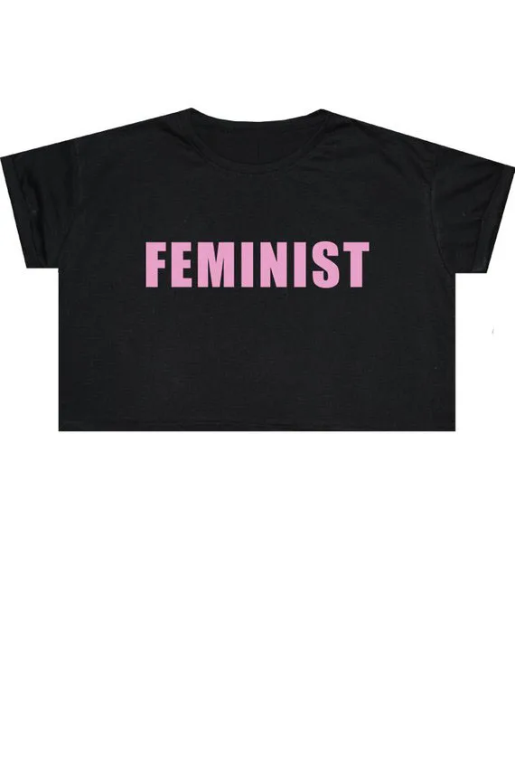 

Sugarbaby Feminist Crop Top T Shirt Tee Women Girl Funny Fun Tumblr Hipster Swag Grunge Fashion Indie Boho Girl Power T shirt