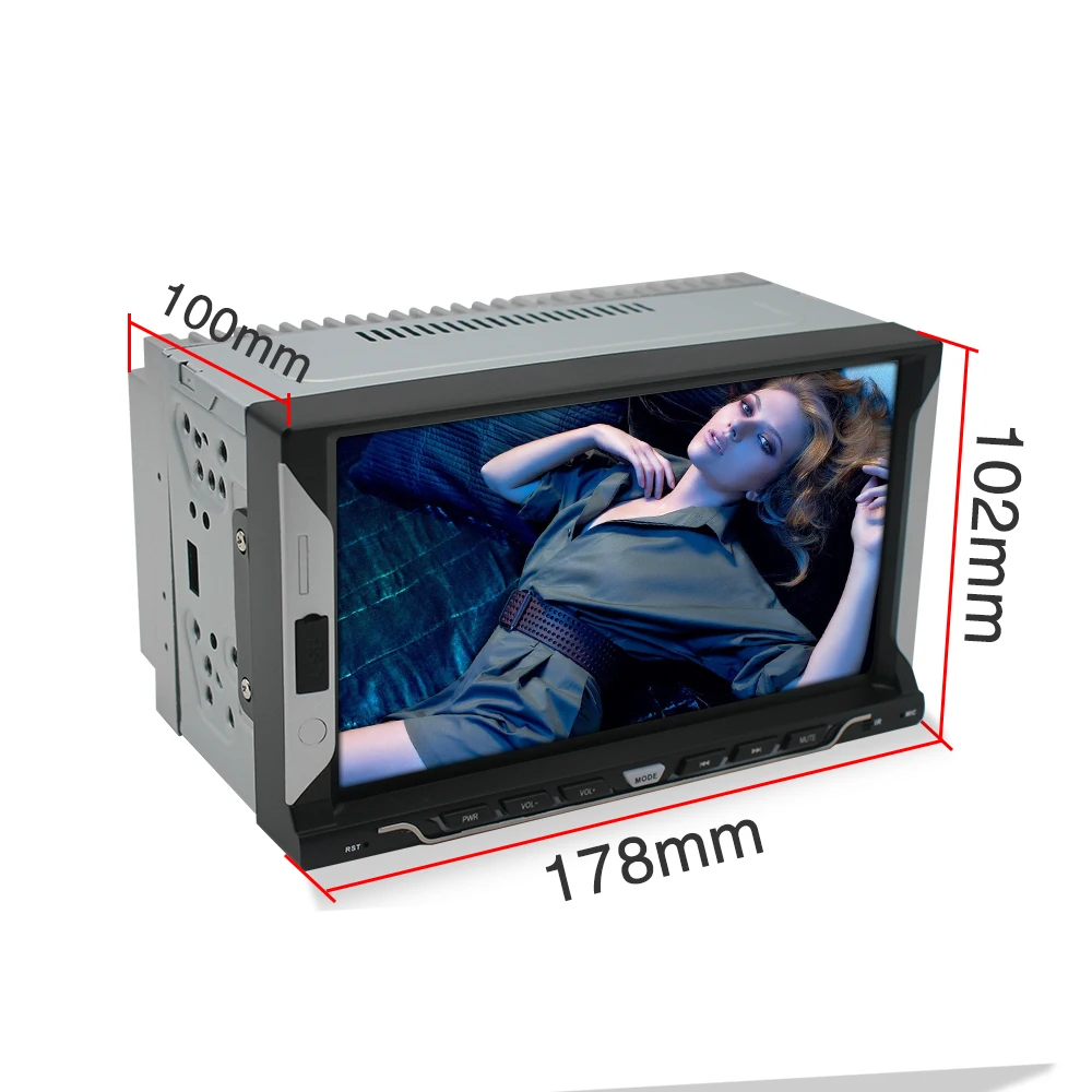 2 Din Автомобильная магнитола 7 &quot Android 8 1 1G + 16GB 1080P HD зеркальная обратная камера