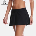 Аттракцион для женщин, бикини, плавки, Однотонная юбка для плавания, встроенные трусики, плавки, танкини