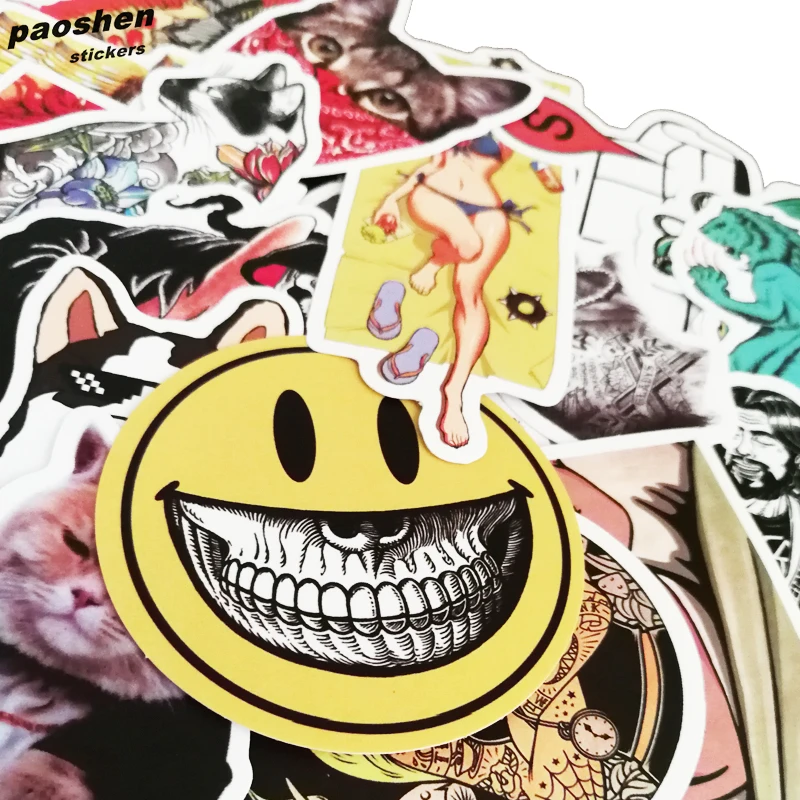 50 шт. не повторяйте ПВХ водонепроницаемый забавный стикер игрушки багаж Мода