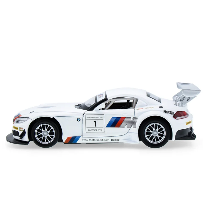 1:32 Z4 GT3 модель игрушечного автомобиля из сплава потяните назад детские игрушки
