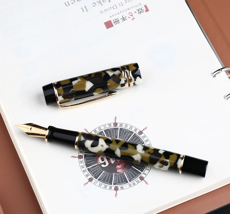 Moonman M600S целлюлоидная коричневая авторучка MOONMAN Iridium Fine Nib 0 5 мм Отличная модная