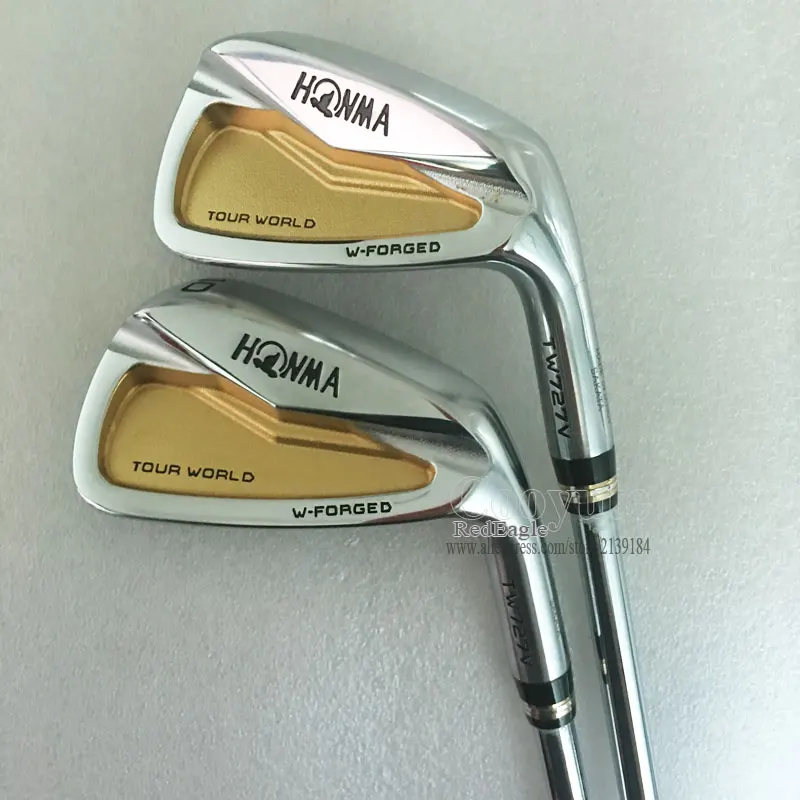 Новые клюшки для гольфа HONMA TW727V утюги для гольфа набор 4-10 золотых утюгов набор клубов Стальной вал R или S Гольф Вал Cooyute