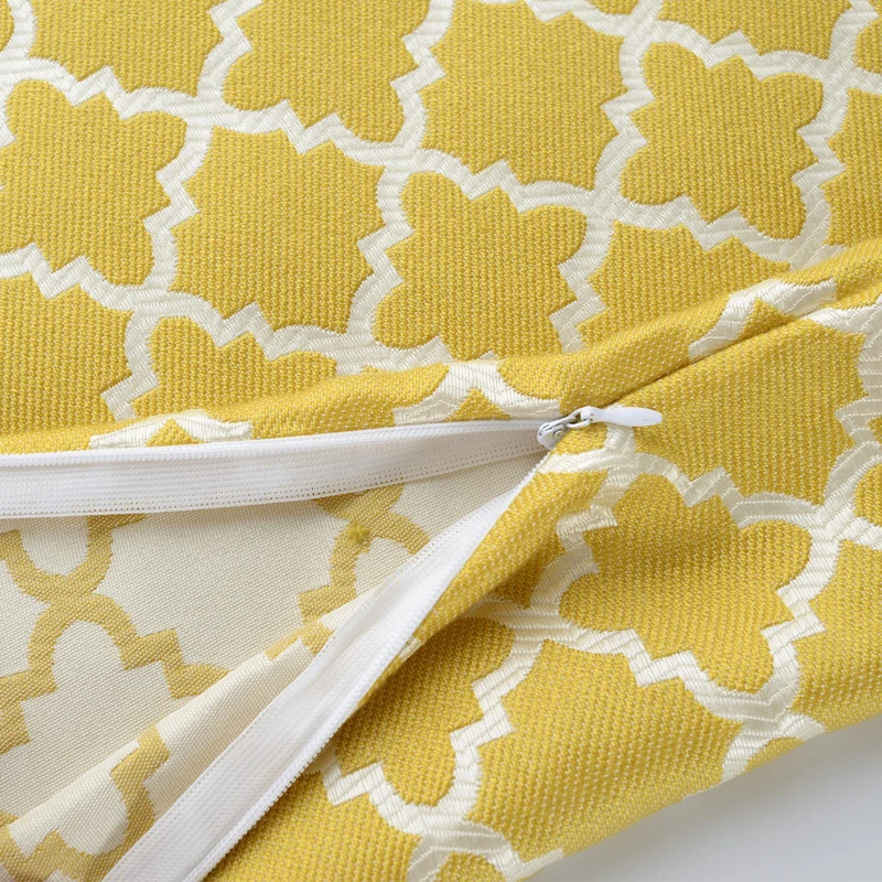 Американский стиль Геометрические жаккардовые ткани подушки оптом стул