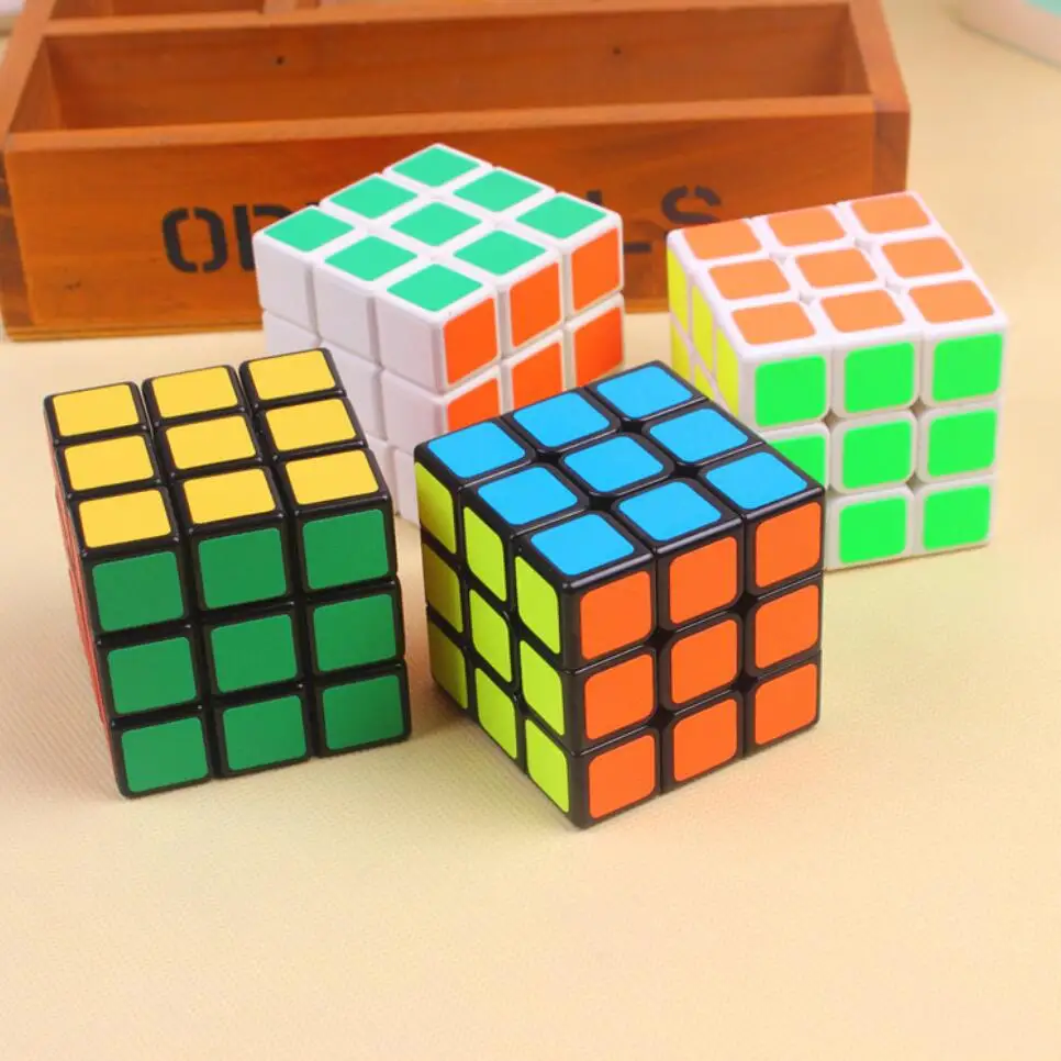 57 мм скраб магические игрушки куб 3x3x3 ABS стикер блок головоломка скоростной Куб Красочные обучающие и образовательные головоломки Cubo Magico игрушки