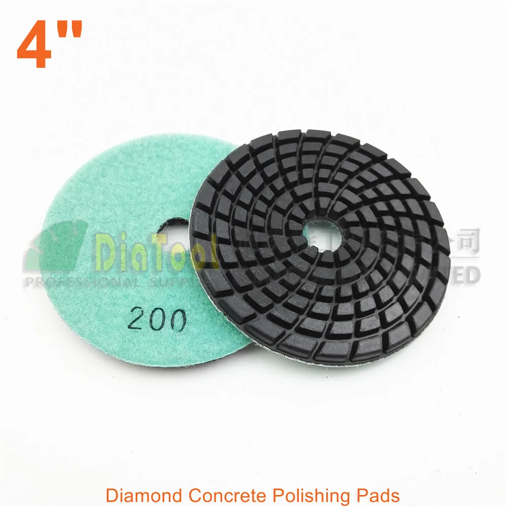 DIATOOL 12 шт 4 дюймовые Алмазные полировальные диски для бетона #200|concrete polishing pad|polishing