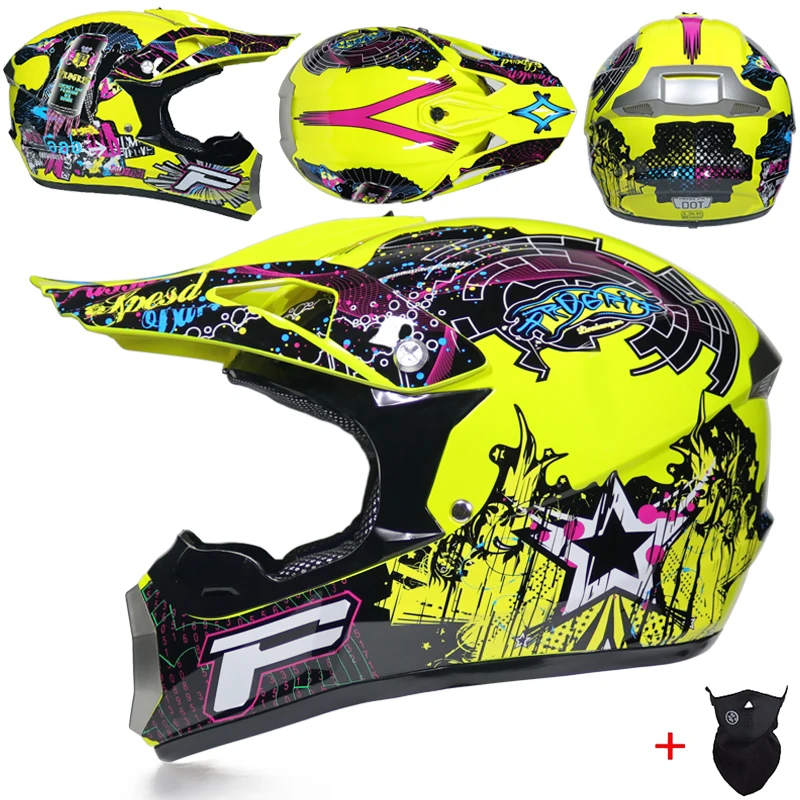 Профессиональный легкий мотоциклетный шлем ATV внедорожный для мотокросса горный