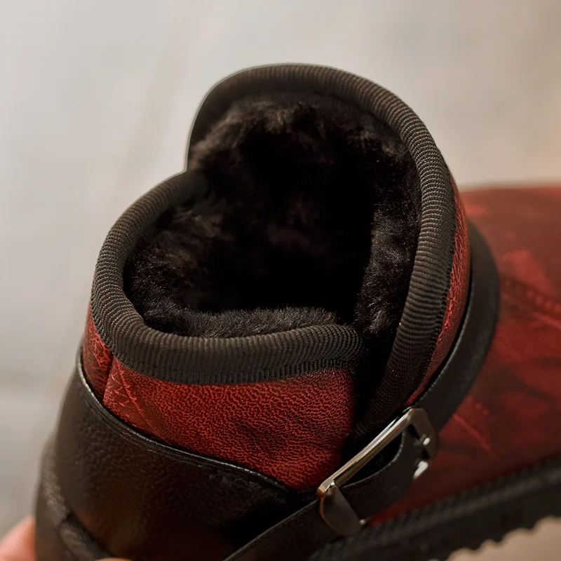 Kids Shoes Boys Winter Snow Boots Children Waterproof Leather Girls Ankle Fashion Buckle Sneakers | Детская одежда и обувь