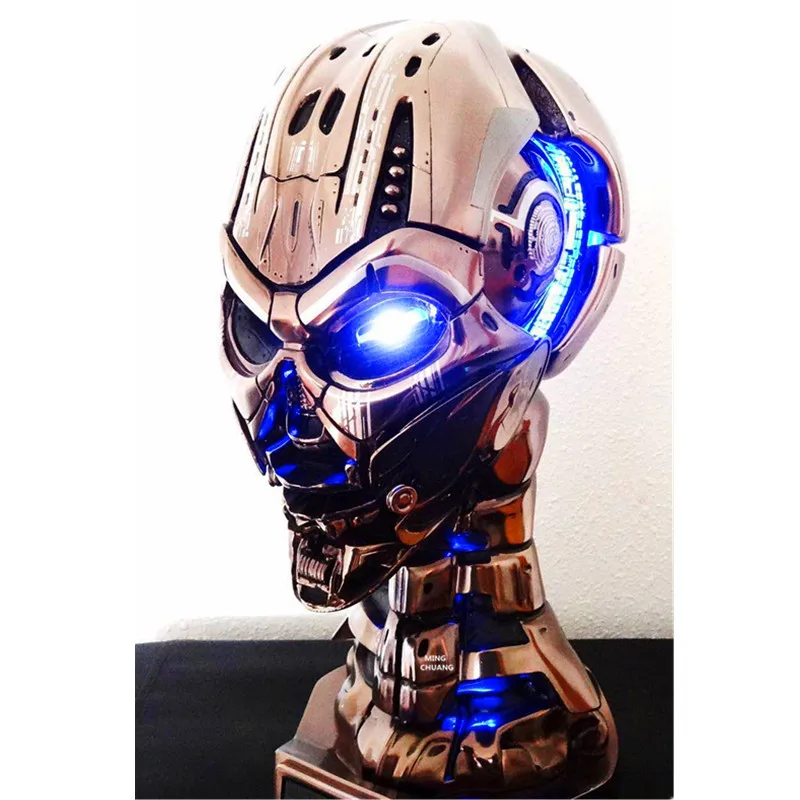 Terminator 1:1 подъемная статуя Арнольда Шварценеггера полудлинная фотография или