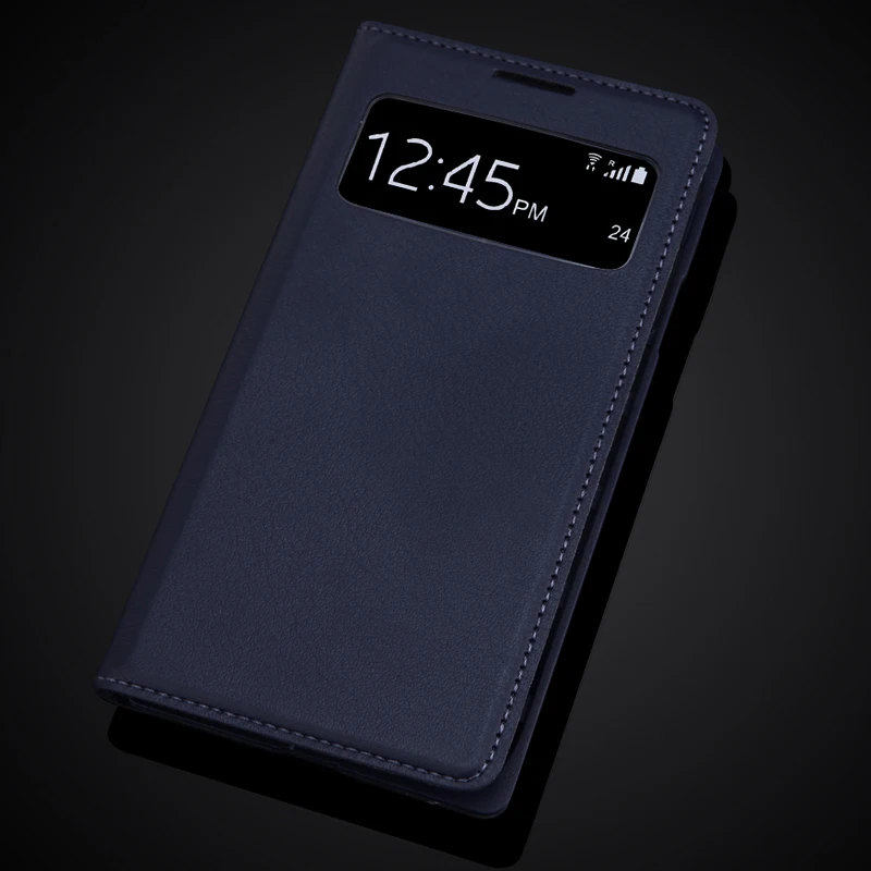 For Samsung Galaxy S4 i9500 I9505 Auto Sleep Wake Up Function Slim Smart View window Flip Leather Cover Case Holster | Мобильные