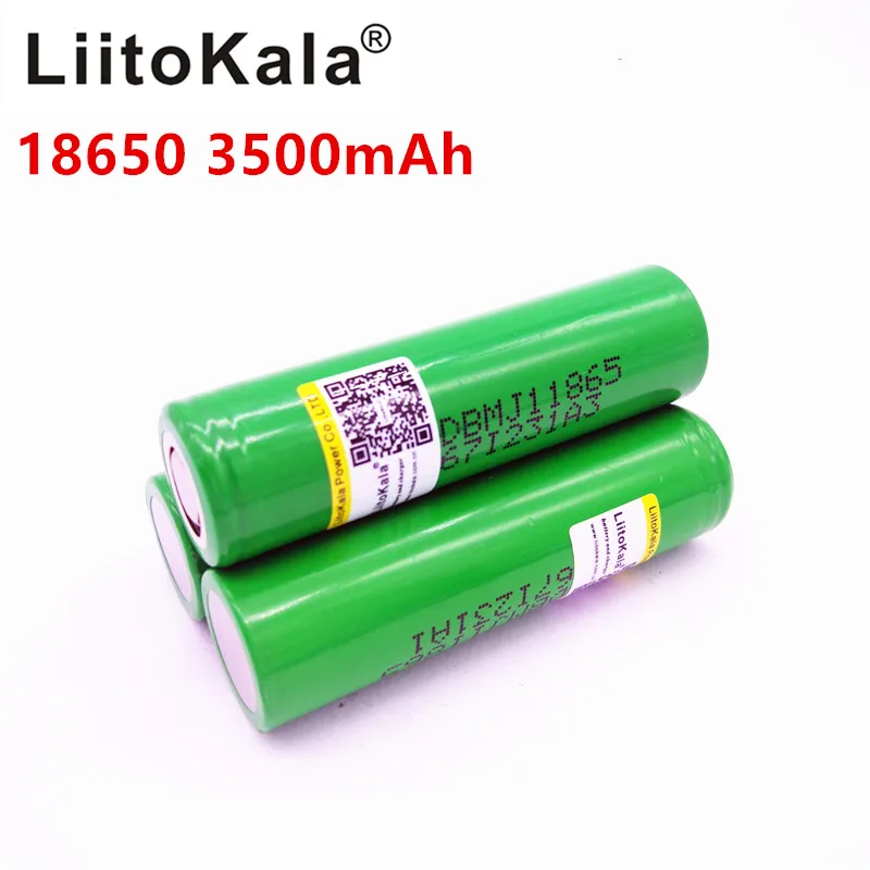 Литий-ионные аккумуляторы LiitoKala MJ1 18650 INR18650MJ1 3500 мАч разряжаемые батареи 10A |