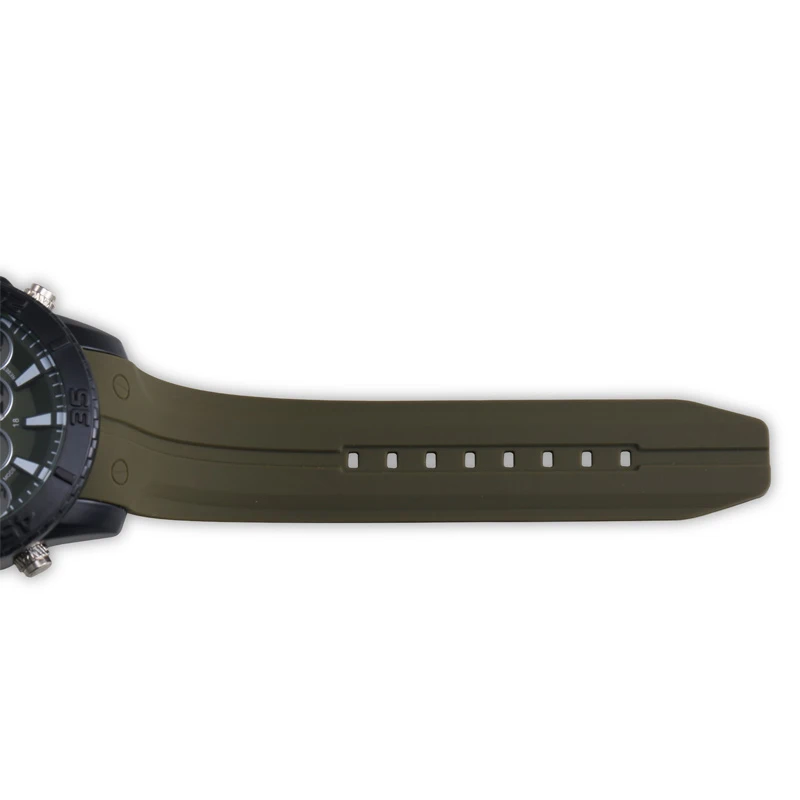 Мужские электронные часы со светодиодный Ной подсветкой и силиконовым