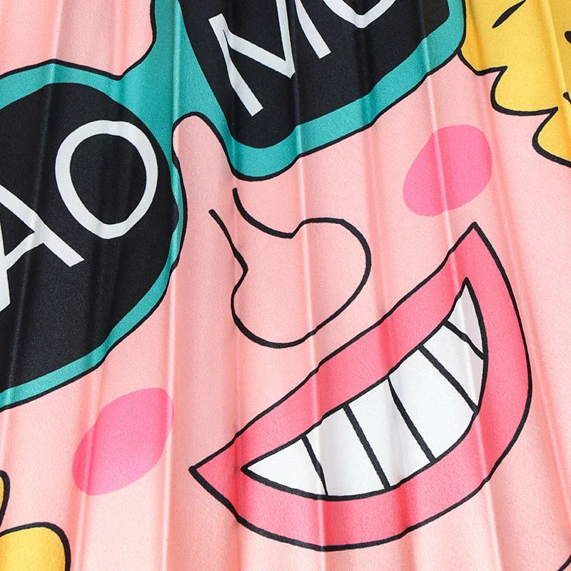 Женская плиссированная юбка MNOGCC Весенняя с эластичной резинкой на талии большие