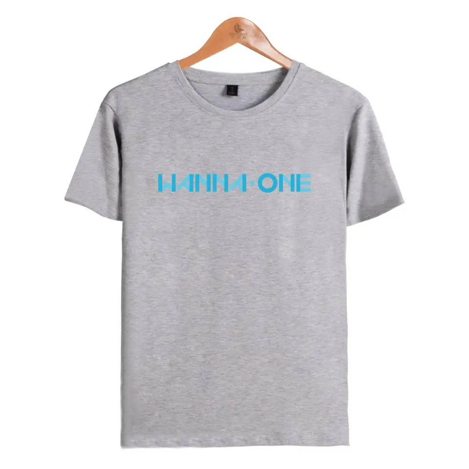 New Kpop Produce 101 WANNA ONE T Shirt Summer Cotton Short Sleeve Wanna One Go T-Shirt Tops Plus Size 4XL Clothes | Женская одежда