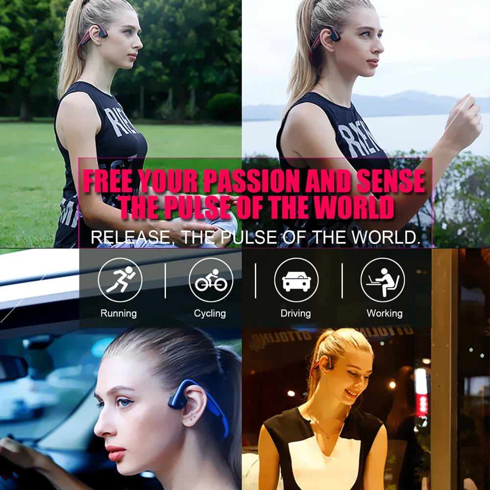 Новинка умные беспроводные Bluetooth наушники с костной проводимостью