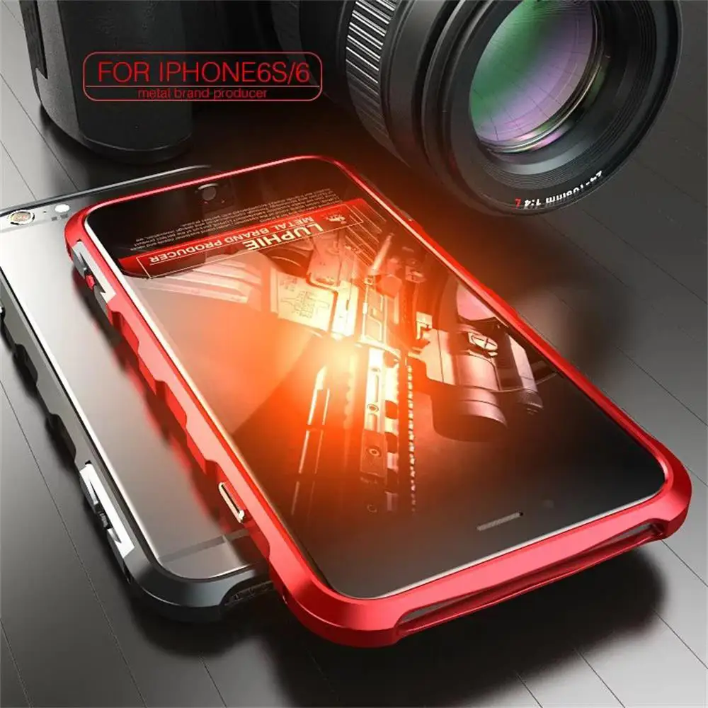 Luxury Ultra Thin For Apple iphone 6 6S Plus Bumper Diamond Design Aluminum Metal Frame iPhone Bumpers No Screw Version | Мобильные