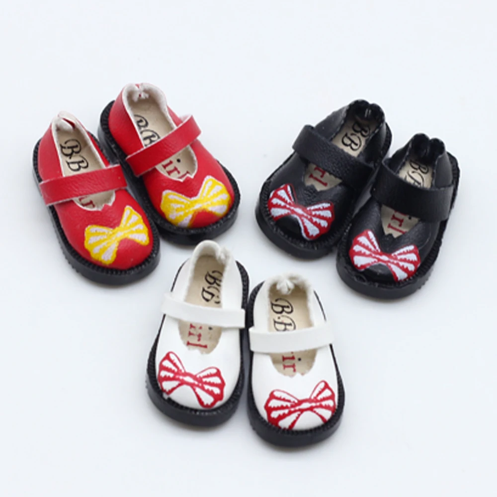 3 2 см 1/8 обувь с бантом принтом для кукол BJD Blyth Pullip Licca Lati 1/6|for bjd|shoes for blythe1/6 shoes |