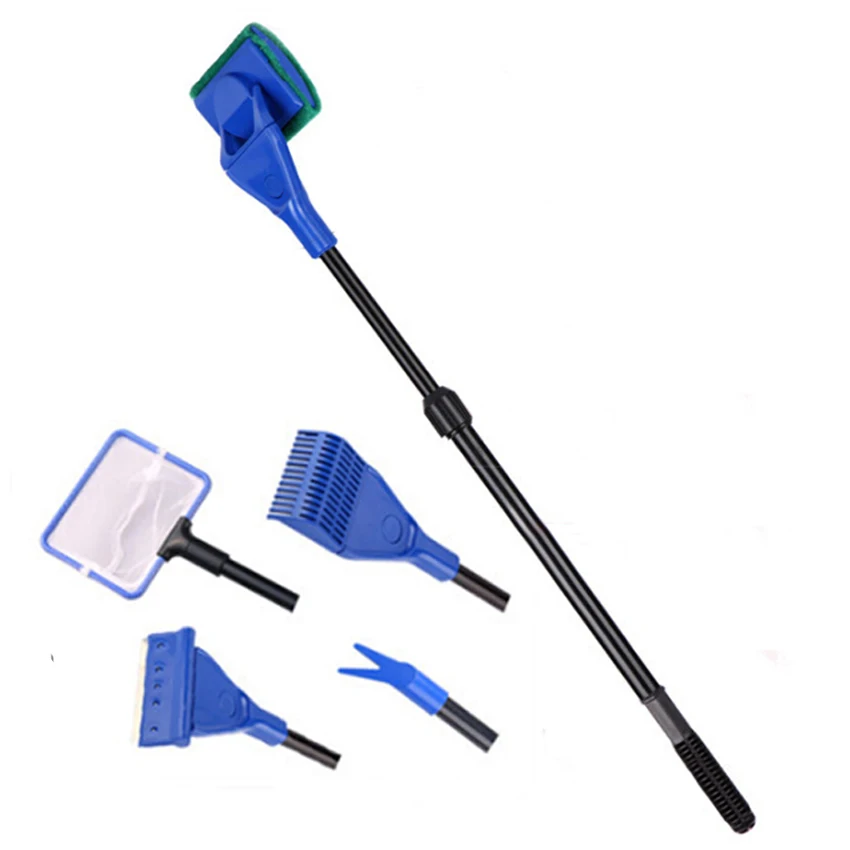 Sunsun инструмент для очистки аквариума 5 в 1 многофункциональная щетка рыболовный