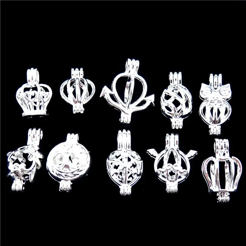 R l21733 смешанный медальон кулон Эфирные масла черепаха водослива Корона Бусины