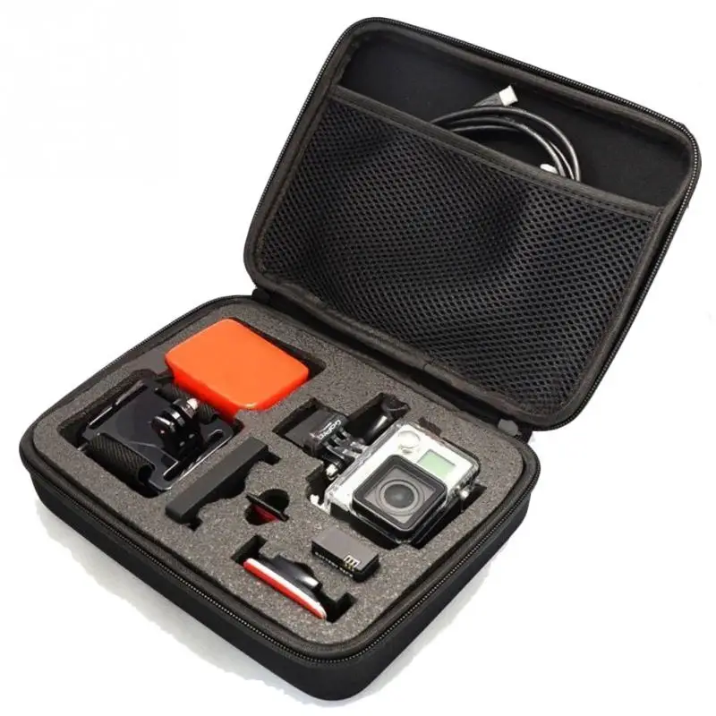 Для Gopro аксессуары Портативная сумка для камеры 3 размера чехол Hero 4 + Xiaomi Yi Экшн