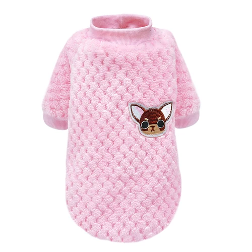 pink Модный свитер для кошек, пальто, зимняя куртка для питомцев, щенков, одежда для маленьких и средних собак, кошек, котят, костюмы для кошек - Цвет: pink
