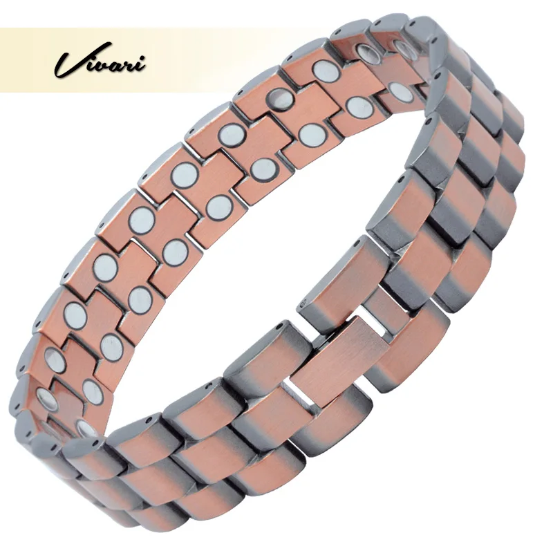 Vivari новый для мужчин магнитные браслеты 100% чистая медь здоровья Ele t