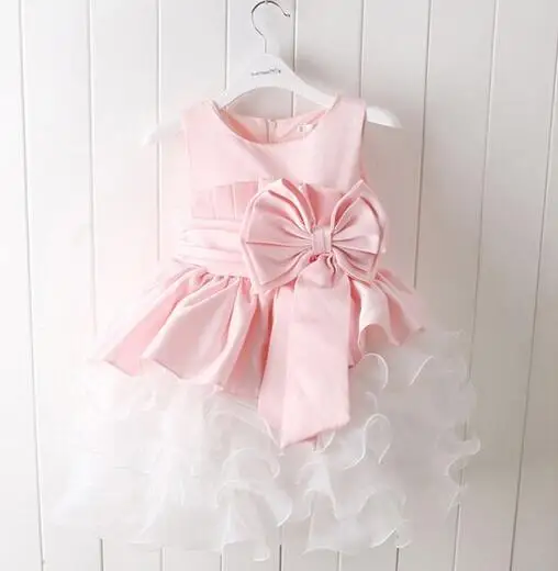 Бесплатная доставка розовое платье для младенцев новинка 2017 года дизайнерское