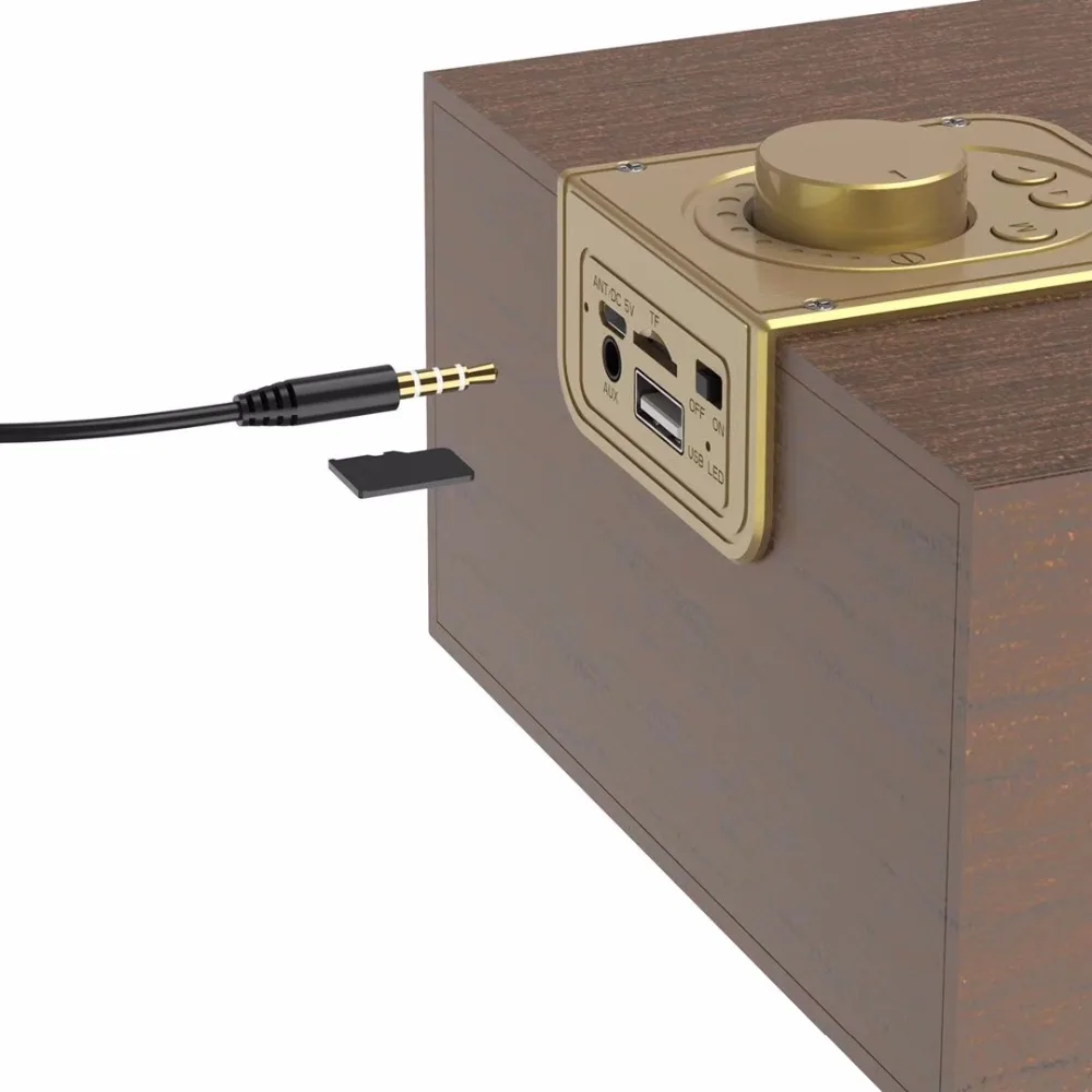 Волшебный V5 Деревянный Ретро домашний Bluetooth динамик мобильный телефон открытый беспроводной Bluetooth аудио