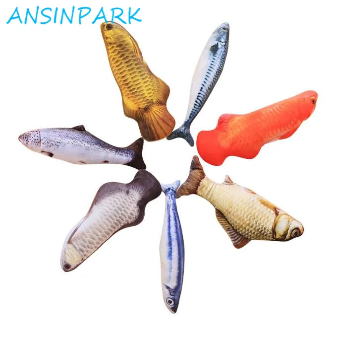 ANSINPARK Новая красивая искусственная игрушка для кошек рыбы плюшевый щенок игрушки