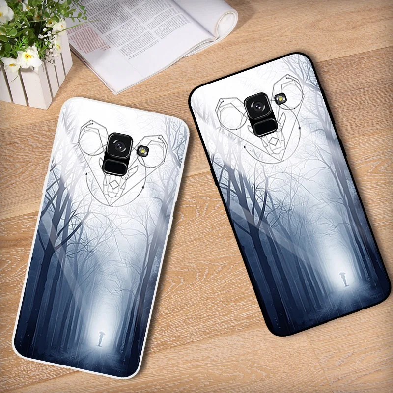TPU чехол для samsung Galaxy A8 + плюс 2018 силиконовые Кирпич телефона 6 0 &quotдля a730F черный
