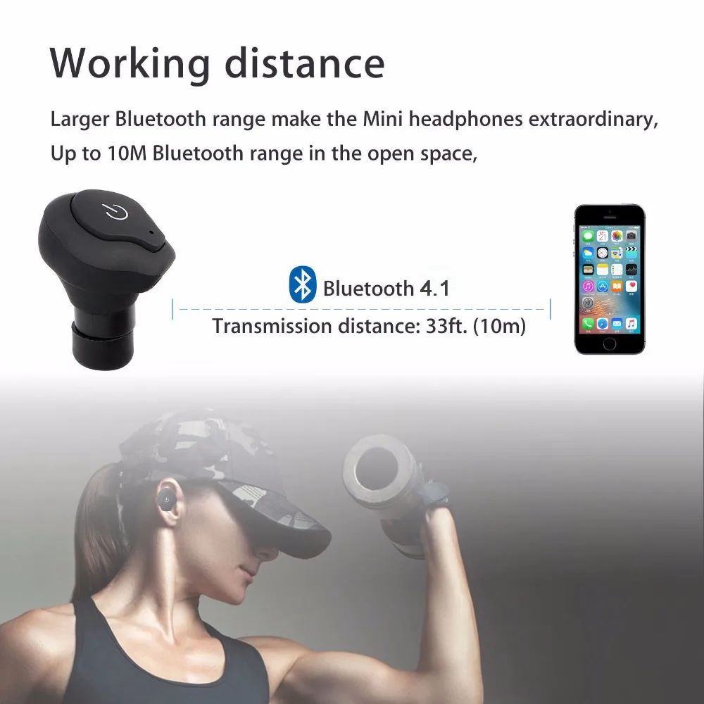 TWS A1 портативные Bluetooth наушники настоящие беспроводные стерео HD связь