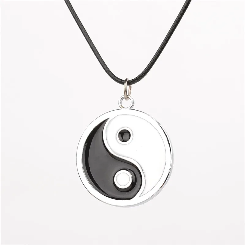 Винтажное эмалированное женское ожерелье YIN YAN YING YANG|necklace chokers|ying yangsilver chain |