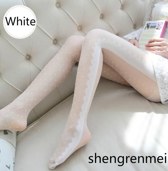 Shengrenmei, сексуальные женские прозрачные колготки, милые чулки, летние тонкие, белые, черные, с кружевным узором, чулки, Прямая поставка