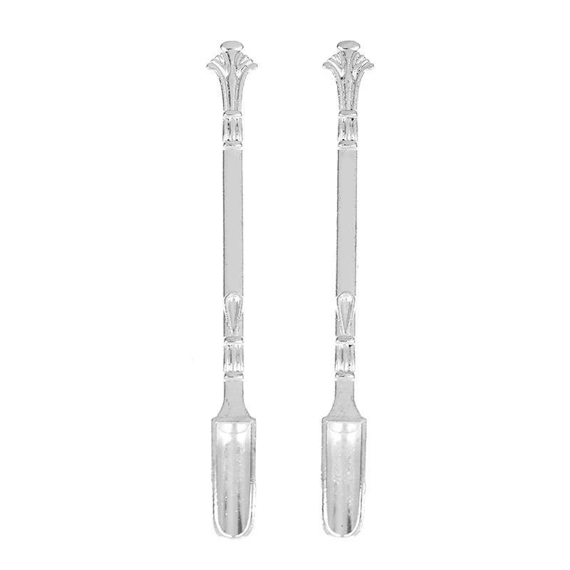 2pcs/lot 8cm Snuff Metal Spoon Use For Sniffer Snorter Snorter.Powder Smoking Accessories | Дом и сад