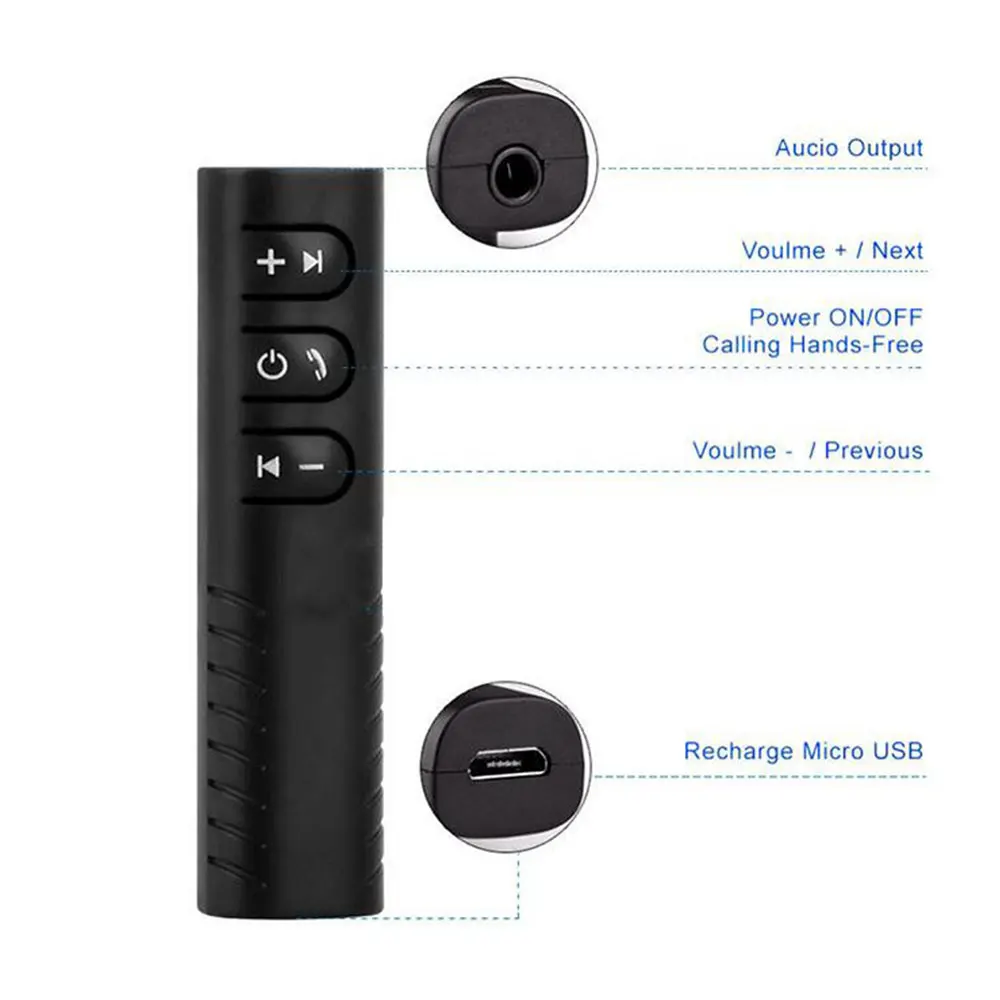 Vehemo 3 5 мм Bluetooth 4 2 AUX аудио приемник для автомобиля адаптеры Громкая