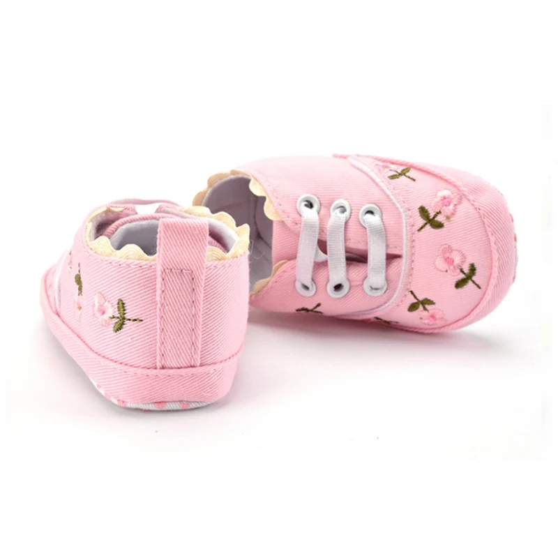 

Baby Girl Shoes White Lace Floral Embroidered Soft Shoes Prewalker Walking Toddler Kids Shoes