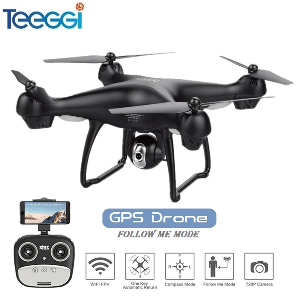 Новейший gps FPV RC Дрон с 1080 P Регулируемая широкая Anlge камера wifi Follow Me возвращение