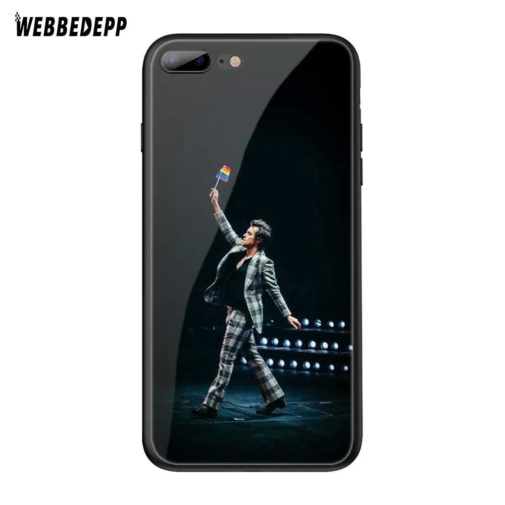 TG10 WEBBEDEPP One Direction в виде татуировки Harry Styles» закаленное Стекло чехол для Apple iPhone 6 6S 7 8 плюс 5 5S SE XR X XS 11 Pro MAX чехол - Цвет: TG10
