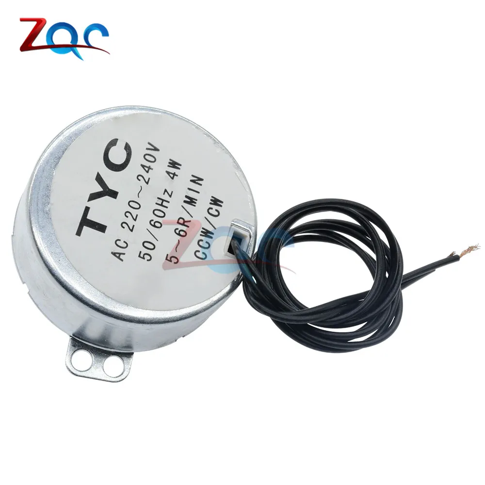 AC 220-240V /AC 12V 50/60Hz Synchronous Motor 5-6RPM Robust Torque 4W CW/CCW TYC-50 | Обустройство дома