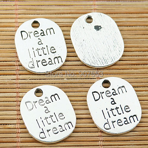 

16pcs Tibetan silver dream a little dream oval charms EF1678